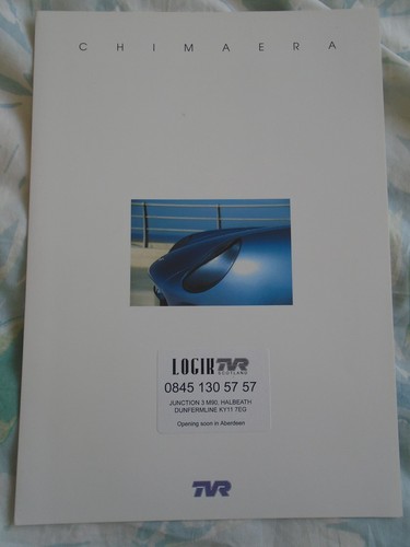Tvr chimaera brochure undated - chimaera,